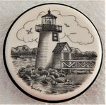 Brant Point Lighthouse Scrimshaw Pop Socket