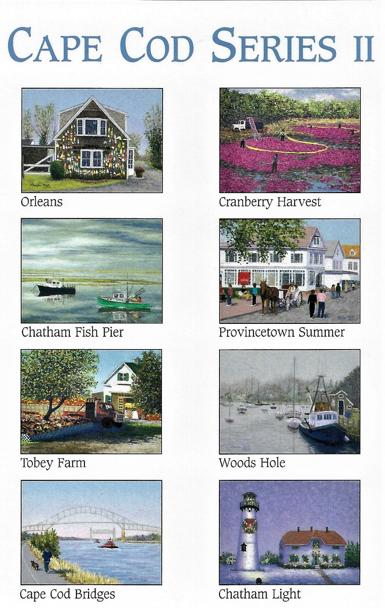 Cape Cod Writing Cape Cod Series II Notecards by Marsha York – The Cape Cod Store
