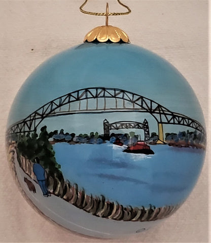 Cape Cod Bridges Ornament by Marsha York