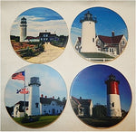 Cape Cod Lighthouse Photo Coaster Set