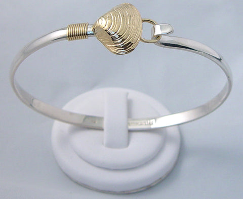 Clam Shell Bangle Bracelet