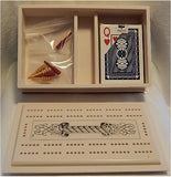 Scrimshaw Nautical Jewelry/Cribbage Box