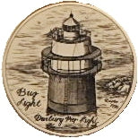 Scrimshaw Duxbury Pier Lighthouse Magnet
