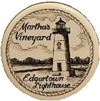 Scrimshaw Edgartown Lighthouse Magnet