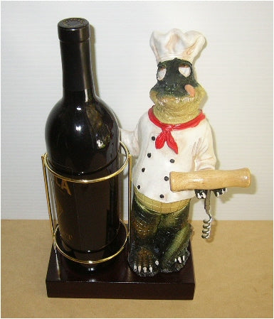 Alligator Chef Wine Stand