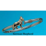 German Shepherd Bangle Bracelet