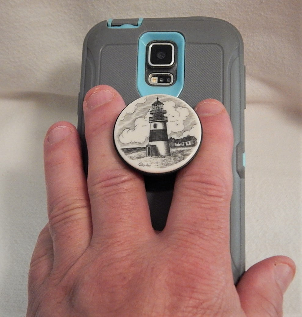 Scrimshaw Lighthouses Cell Phone Grip – The Cape Cod Store