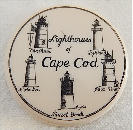 Scrimshaw Lighthouses of Cape Cod Magnet