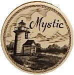 Scrimshaw Mystic Lighthouse Magnet