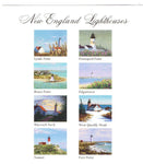 New England Lighthouses Notecards by Marsha York