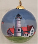 Nobska Point, MA Lighthouse Ornament by Marsha York