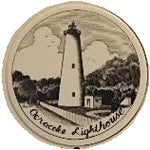 Scrimshaw Ocracoke Lighthouse Magnet