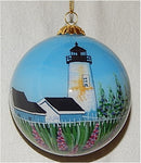 Pemaquid Point, ME Lighthouse Ornament by Marsha York