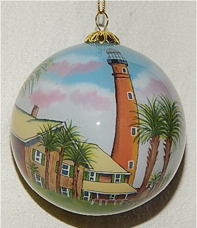 Ponce Inlet, FL Lighthouse Ornament by Marsha York