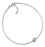 "Beach Collection" Sterling Silver Anklet w/ 10" chain and 14kt gold ball
