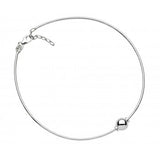 "Beach Collection" Sterling Silver Anklet w/ 10" chain and Sterling Silverball