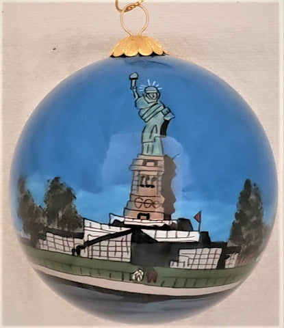 Statue of Liberty NY Lighthouse Ornament by Marsha York