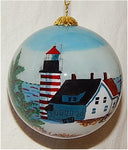 West Quoddy, ME Lighthouse Ornament by Marsha York