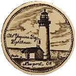 Scrimshaw Yaquina Head Lighthouse Magnet